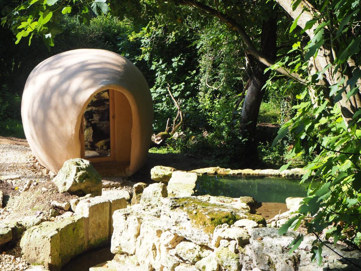 L'isle-Bouzon Maison Terre Les Cabanes De Fallot - Sauna Bain-Froid Piscine Naturelle מראה חיצוני תמונה