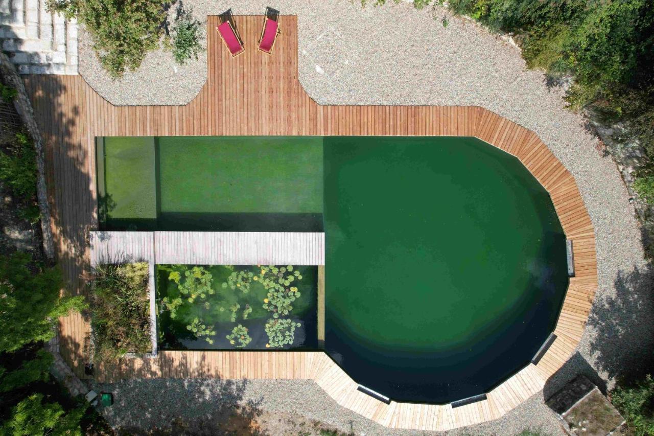 L'isle-Bouzon Maison Terre Les Cabanes De Fallot - Sauna Bain-Froid Piscine Naturelle מראה חיצוני תמונה
